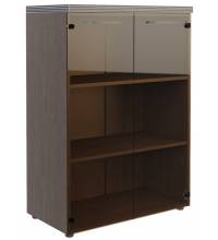 Шкаф со стеклянными дверьми и топом TMC 85.2 Венге Магия 854х452х1203