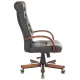 Кресло руководителя Бюрократ T-9928WALNUT/ECO черный эко.кожа крестов. металл/дерево. Фото товара с разных ракурсов.