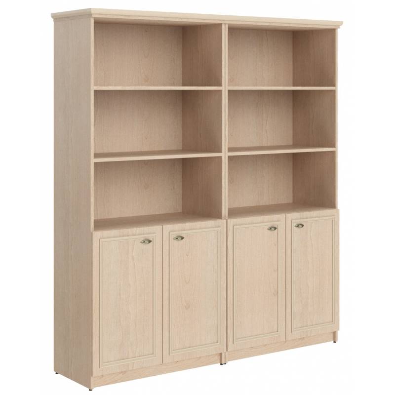 Шкаф высокий 2-х секционный с малыми глухими дверьми RHC 180.5 Бук Тиара 1808х466х2023 главное фото